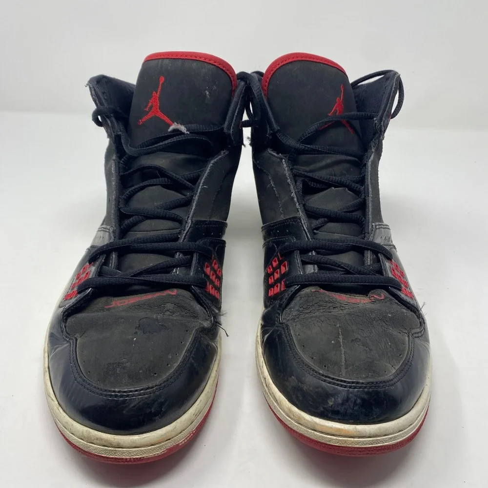 Jordan Flight 45 High Mens Black Red Sneakers 372704-040 Size 13